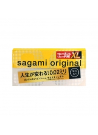 Презервативы увеличенного размера Sagami Original 0.02 XL-size - 12 шт. - Sagami - купить с доставкой в Подольске