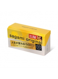 Презервативы увеличенного размера Sagami Original 0.02 XL-size - 12 шт. - Sagami - купить с доставкой в Подольске
