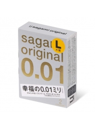 Презервативы Sagami Original 0.01 L-size увеличенного размера - 2 шт. - Sagami - купить с доставкой в Подольске