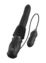 Черный автоматический вибромассажер с вибропулей Ultimate Silicone Thruster - Pipedream - купить с доставкой в Подольске