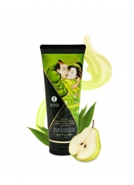 Массажный крем для тела с ароматом груши и зелёного чая Pear   Exotic Green Tea - 200 мл. - Shunga - купить с доставкой в Подольске