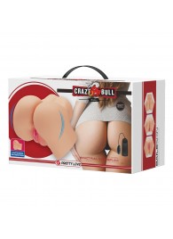 Телесный мастурбатор-полуторс Hailey с вибрацией - Baile - в Подольске купить с доставкой