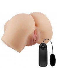 Телесный мастурбатор-полуторс Hailey с вибрацией - Baile - в Подольске купить с доставкой