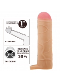 Телесная насадка-удлинитель на пенис Bunion - 16,5 см. - Baile - в Подольске купить с доставкой