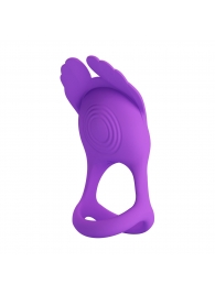 Фиолетовое перезаряжаемое виброкольцо на пенис Silas - Baile - в Подольске купить с доставкой