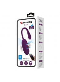 Фиолетовое виброяйцо с электростимуляцией Doreen - Baile - купить с доставкой в Подольске
