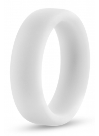 Белое люминесцентное эрекционное кольцо Silicone Glo Cock Ring - Blush Novelties - в Подольске купить с доставкой