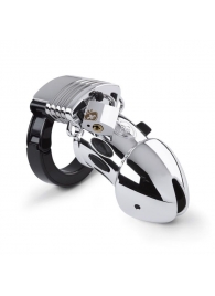 Мужской пояс верности Pubic Enemy No1 Silver Edition - MyStim - купить с доставкой в Подольске