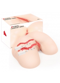 Мастурбатор-полуторс с двойным слоем материала и вибрацией Vanilla Onahole - KOKOS - в Подольске купить с доставкой