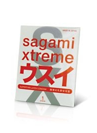 Ультратонкий презерватив Sagami Xtreme SUPERTHIN - 1 шт. - Sagami - купить с доставкой в Подольске