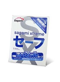 Презерватив Sagami Xtreme Ultrasafe с двойным количеством смазки - 1 шт. - Sagami - купить с доставкой в Подольске