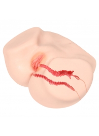 Мастурбатор-полуторс с двойным слоем материала Vanilla Onahole Real Vagina - KOKOS - в Подольске купить с доставкой