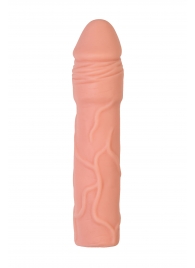 Телесная удлиняющая насадка с подхватом - 19 см. - ToyFa - в Подольске купить с доставкой