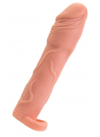 Телесная удлиняющая насадка с подхватом - 19 см. - ToyFa - в Подольске купить с доставкой