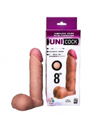 Фаллическая насадка для страпона UNICOCK 8  - 20 см. - LOVETOY (А-Полимер) - купить с доставкой в Подольске