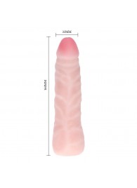 Реалистичный фаллоимитатор с рельефом - 16,3 см. - Baile