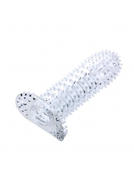 Прозрачная насадка на фаллос с закрытой головкой - 14 см. - Baile - в Подольске купить с доставкой