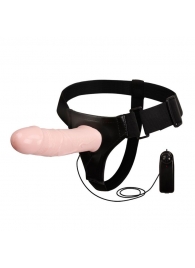 Полый страпон на трусиках с вибрацией и выносным пультом управления - 17 см. - Baile - купить с доставкой в Подольске