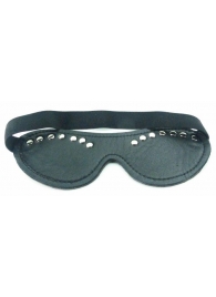 Черная маска с декором - БДСМ Арсенал - купить с доставкой в Подольске