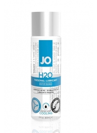 Охлаждающий лубрикант на водной основе JO Personal Lubricant H2O COOLING - 60 мл. - System JO - купить с доставкой в Подольске