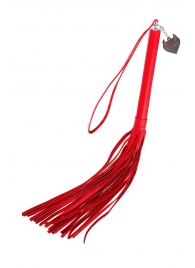 Красная кожаная плеть с петлёй - 50 см. - Pecado - купить с доставкой в Подольске