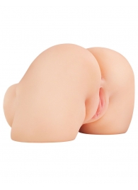 Телесный мастурбатор-полуторс с вибрацией Shake That Ass - Pipedream - в Подольске купить с доставкой