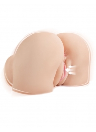 Телесный мастурбатор-полуторс с вибрацией и эффектом всасывания Back That Ass Up - Pipedream - в Подольске купить с доставкой