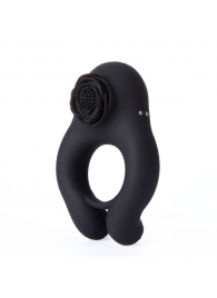 Черное эрекционное кольцо Abe с пультом ДУ - BeYourLover - в Подольске купить с доставкой