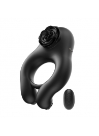 Черное эрекционное кольцо Abe с пультом ДУ - BeYourLover - в Подольске купить с доставкой