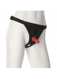 Трусики со штырьком для фиксации насадок Ultra Harness with Plug - Doc Johnson - купить с доставкой в Подольске