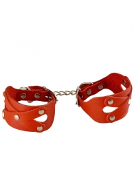 Красные наручники «Цезарь» - Sitabella - купить с доставкой в Подольске