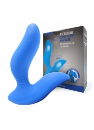 Синий вибромассажер простаты 3,5’’ Curve P-spot Massager - 12 см. - Erokay - в Подольске купить с доставкой