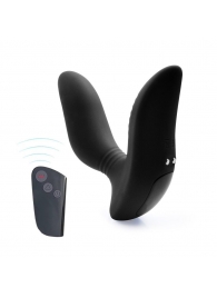 Черный вибромассажер простаты 3,5’’ Remote Control Curve P-spot Massager - 12 см. - Erokay - в Подольске купить с доставкой
