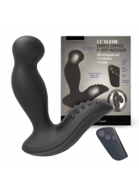 Черный вибромассажер простаты 3,5’’ Remote Control P-spot Massager - 12,5 см. - Erokay - в Подольске купить с доставкой