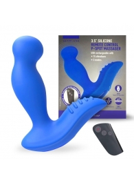 Синий вибромассажер простаты 3,5’’ Remote Control P-spot Massager - 12,5 см. - Erokay - в Подольске купить с доставкой
