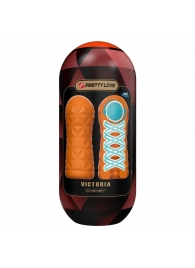 Оранжевый мастурбатор Victoria - Baile - в Подольске купить с доставкой