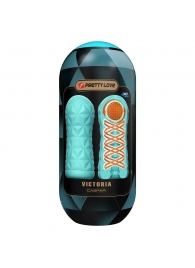 Аквамариновый мастурбатор Victoria - Baile - в Подольске купить с доставкой