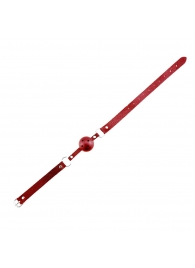 Красный кляп-шар Discretion на регулируемых ремешках - Adrien Lastic - купить с доставкой в Подольске