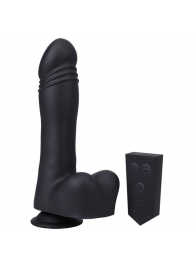 Черная мини-машина на присоске Piston Thruster - Doc Johnson - купить с доставкой в Подольске