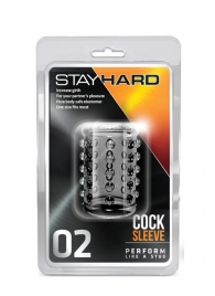 Прозрачная насадка на пенис с шишечками STAY HARD COCK SLEEVE 02 CLEAR - Blush Novelties - в Подольске купить с доставкой