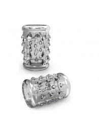 Прозрачная насадка с капельками STAY HARD COCK SLEEVE 05 CLEAR - Blush Novelties - в Подольске купить с доставкой