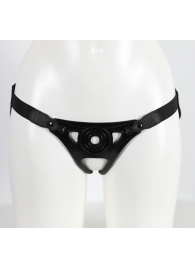 Черный пояс унисекс с коннектором - LOVETOY (А-Полимер) - купить с доставкой в Подольске