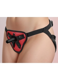 Красный пояс с двумя типами фиксации насадок - LOVETOY (А-Полимер) - купить с доставкой в Подольске