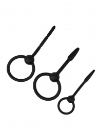 Набор из 3 черных уретральных массажеров Spin - Lola Games - купить с доставкой в Подольске