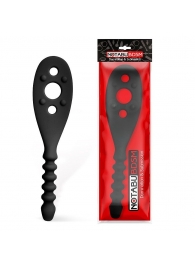 Черная силиконовая шлепалка - 30 см. - Notabu - купить с доставкой в Подольске