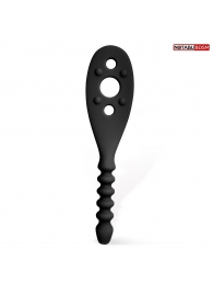 Черная силиконовая шлепалка - 30 см. - Notabu - купить с доставкой в Подольске