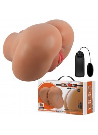 Карамельный мастурбатор-полуторс Luna с вибрацией - Baile - в Подольске купить с доставкой