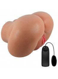 Карамельный мастурбатор-полуторс Luna с вибрацией - Baile - в Подольске купить с доставкой