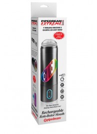 Перезаряжаемый мастурбатор-ротик Extreme Toyz Rechargeable Roto-Bator Mouth - Pipedream - в Подольске купить с доставкой