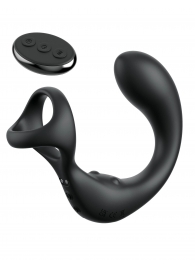 Черный стимулятор простаты с кольцом Ass-gasm Taint-alizer - Pipedream - в Подольске купить с доставкой